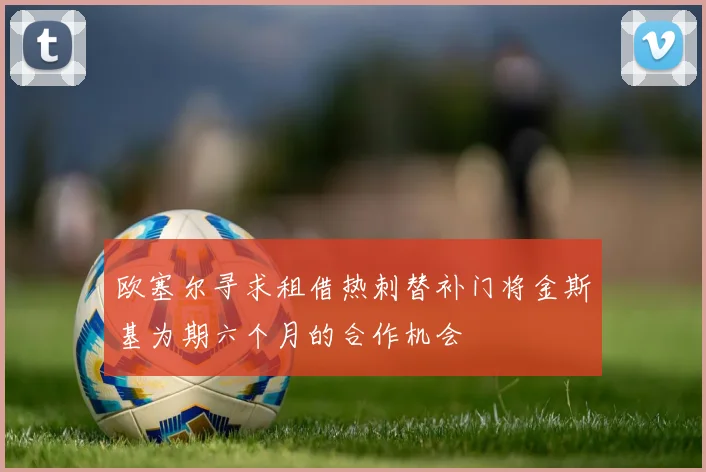 欧塞尔寻求租借热刺替补门将金斯基为期六个月的合作机会